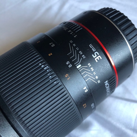 Rokinon for canon 35mm manual lens - Picture 2 of 16
